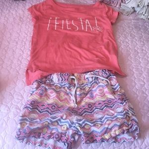 Tucker + Tate drawstring shorts & Harper Canyon T